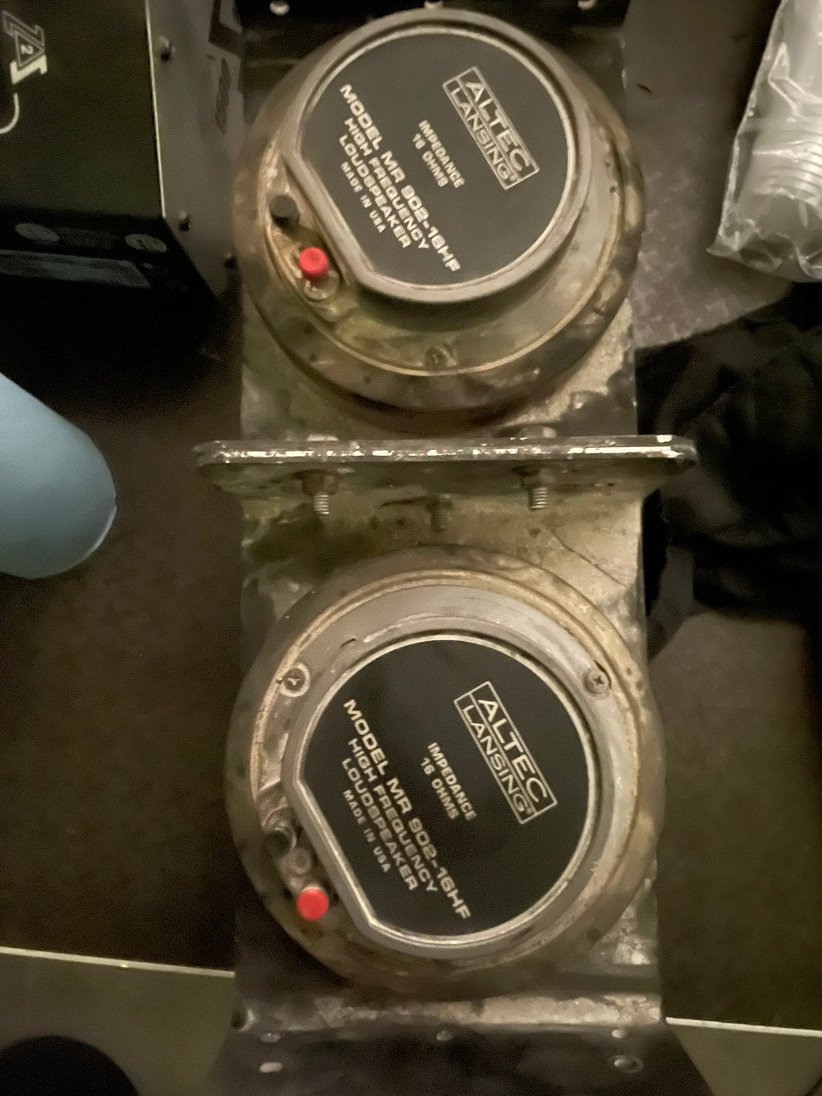 Altec lansing tweeters 4x mr902-16hf, TV, Hi-fi & Vidéo, Enlèvement ou Envoi, Utilisé