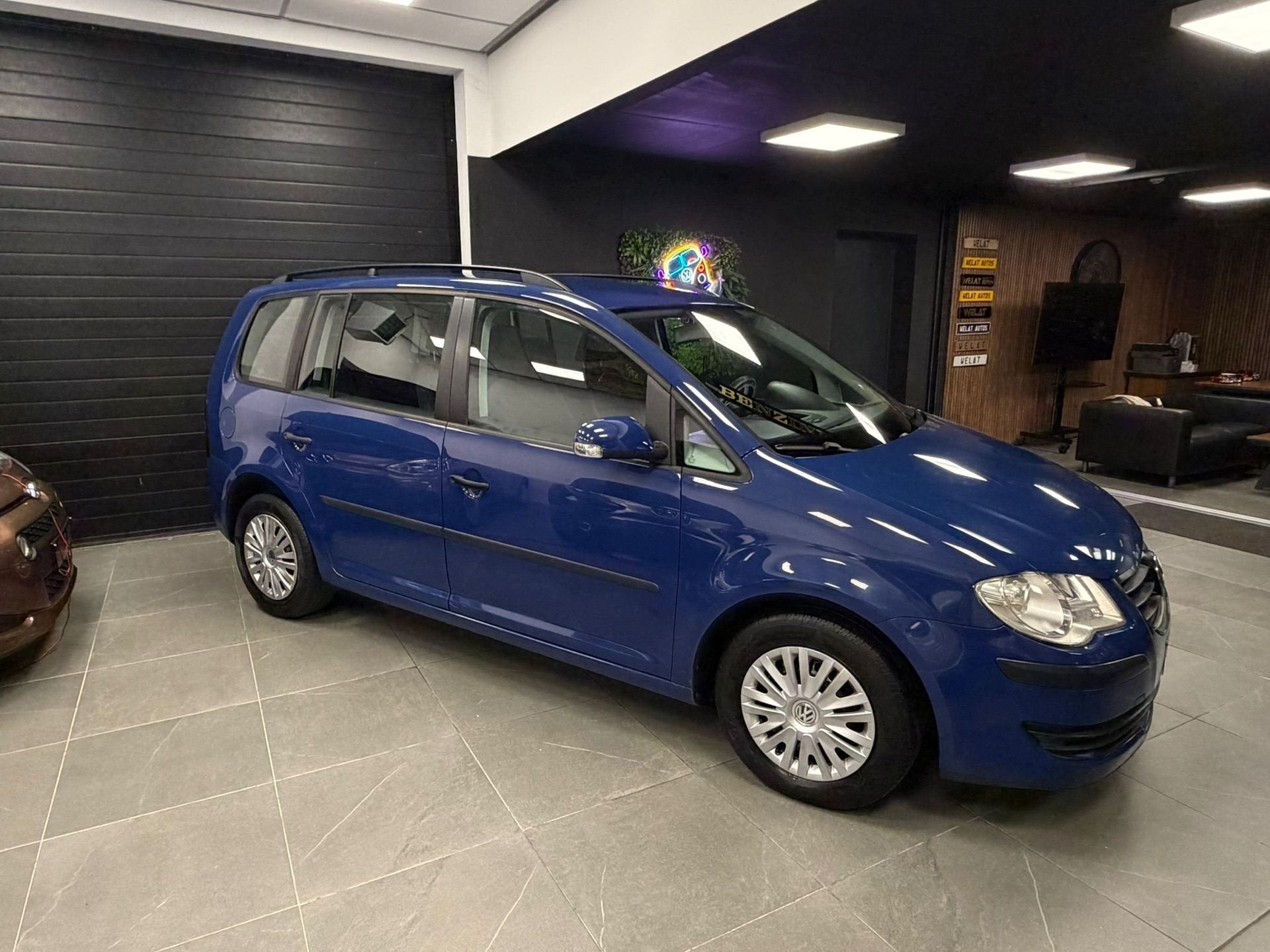VW TOURAN 7 PLAATS 173.000 KM BENZINE, Monovolume, Gebruikt, Blauw, 7 zetels