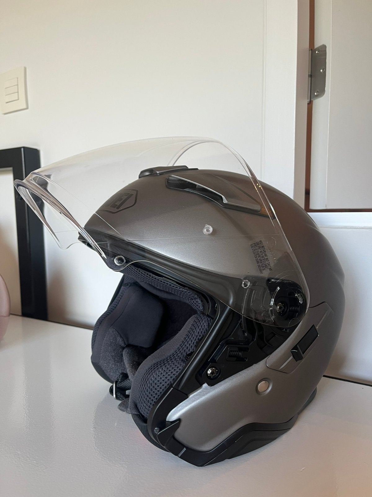 Casque Shoei jet taille L, Motoren, Kleding | Motorhelmen, Ophalen, L, Shoei
