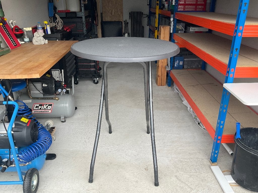 Ronde tuin sta tafel inklapbaar !, Ophalen, Zo goed als nieuw, Rond