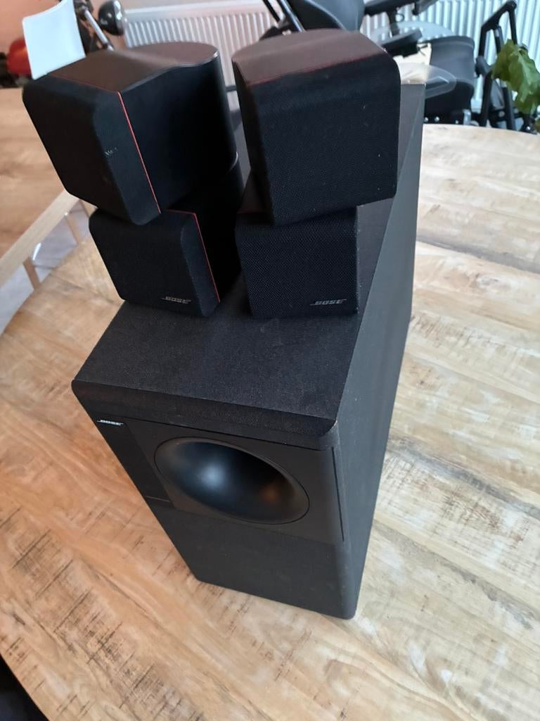 Bose acoustimass 5 series 2 , red line, Ophalen, Gebruikt, Bose, 120 watt of meer