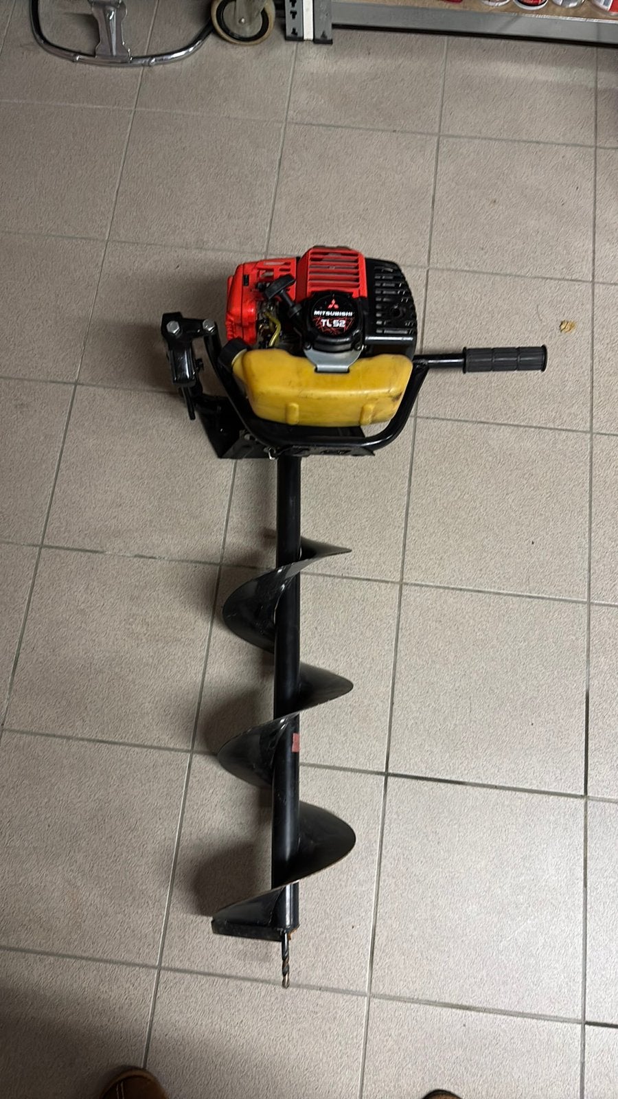 Grondboor, Ophalen, Gebruikt, Benzine