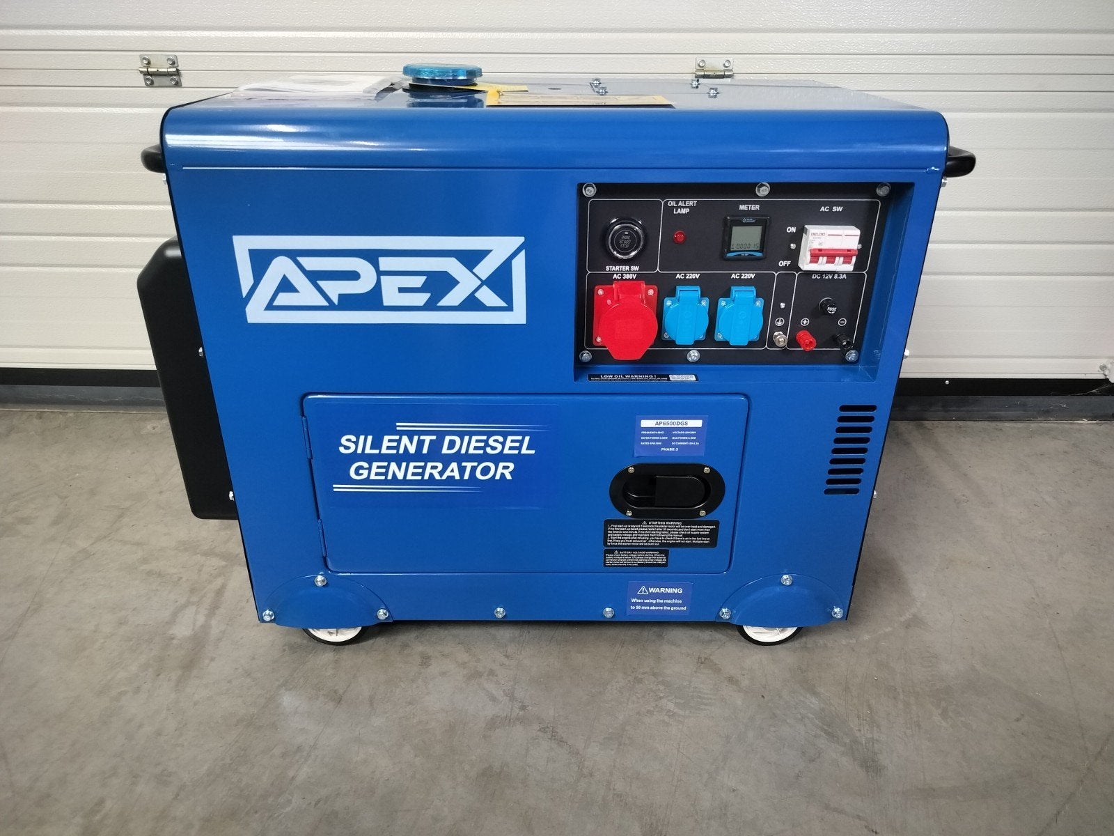 Apex 6.5KW diesel aggregaat -elektrische start.Top kwaliteit, Doe-het-zelf en Bouw, Ophalen, Nieuw