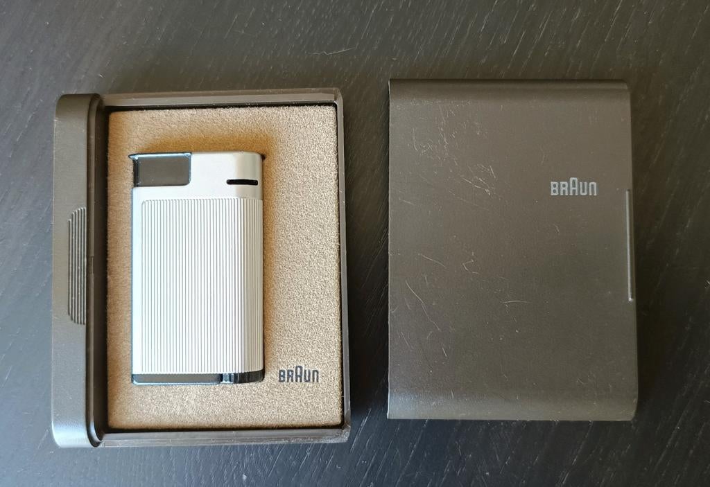 Vintage Braun Centric Lighter Jürgen Greubel design with box, Verzamelen