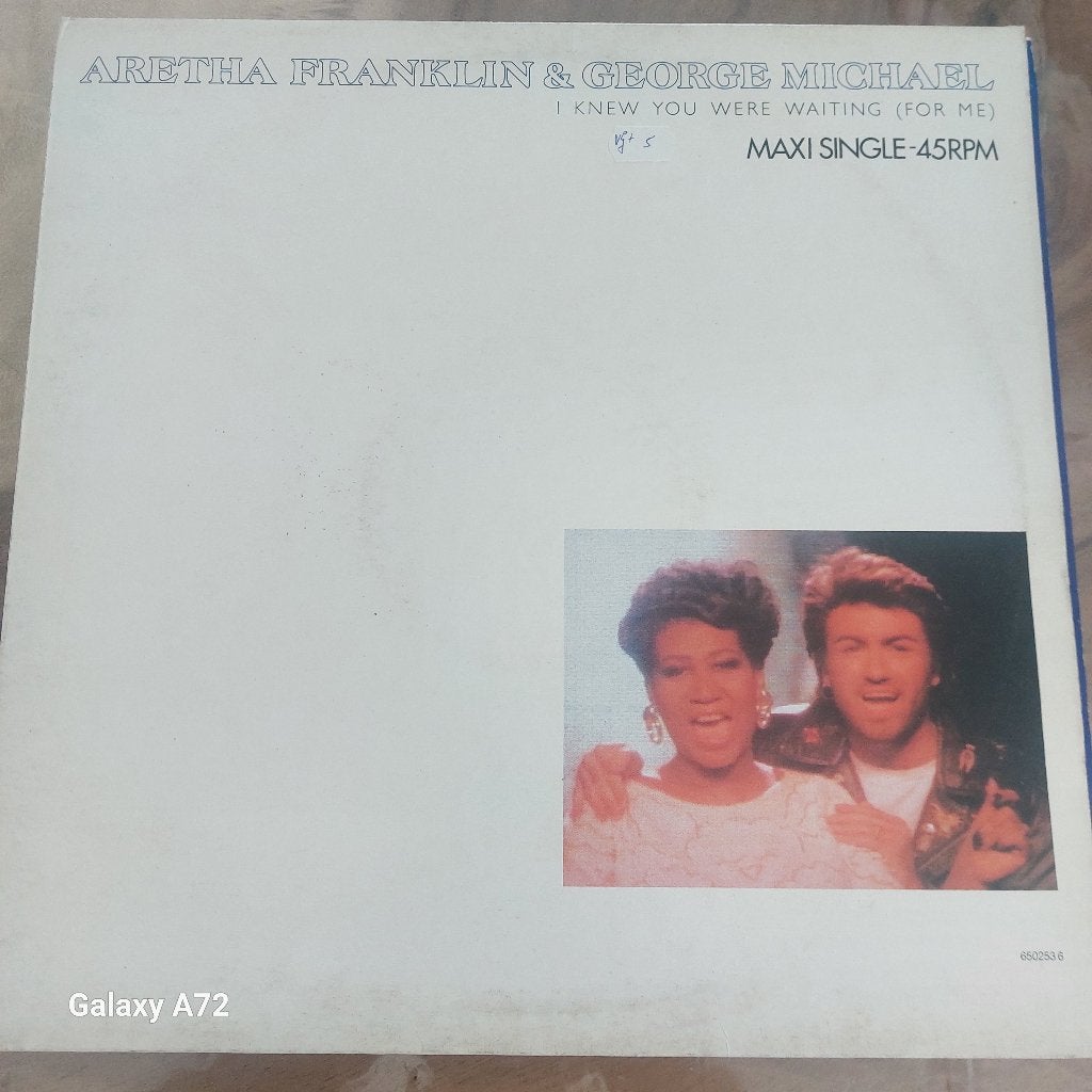 aretha fraklin & george michael i knew you where waitingmaxi, Gebruikt, Maxi-single, 1980 - 1989, Ophalen of Verzenden