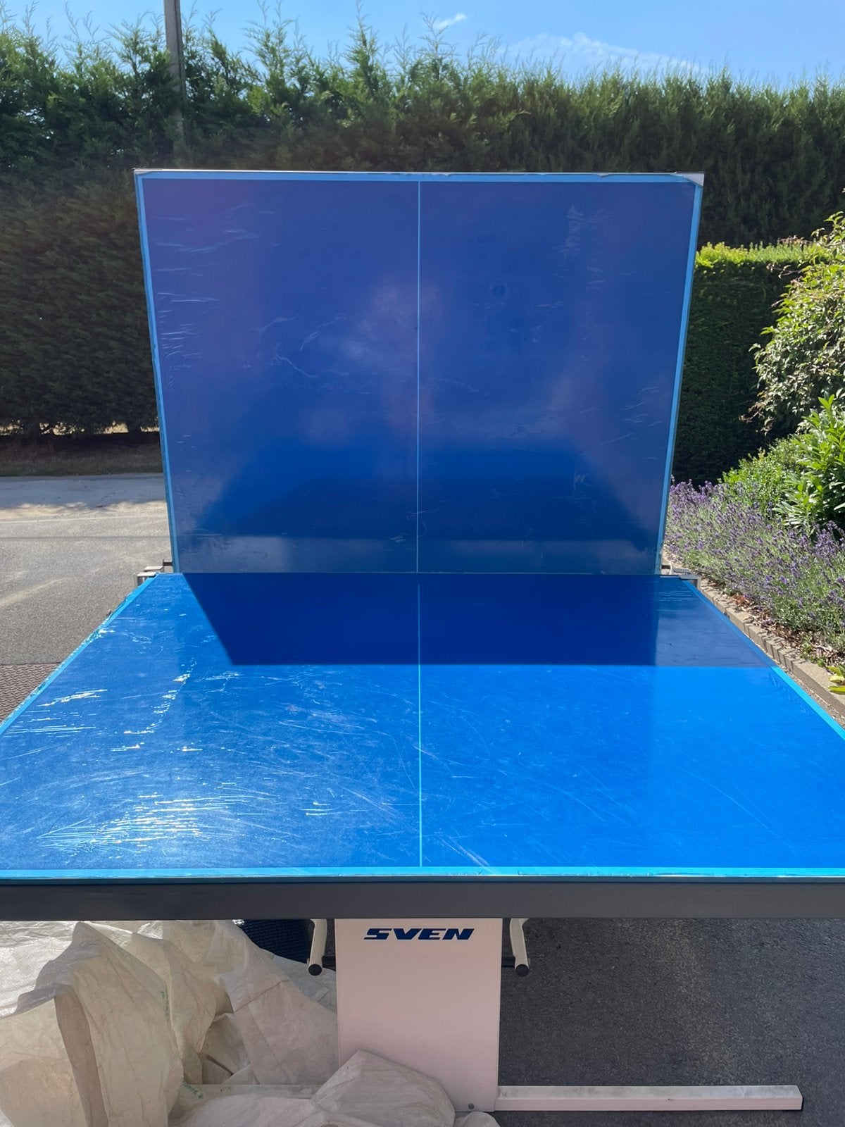 Grote pingpongtafel, Sport en Fitness, Tafeltennis, Ophalen, Zo goed als nieuw