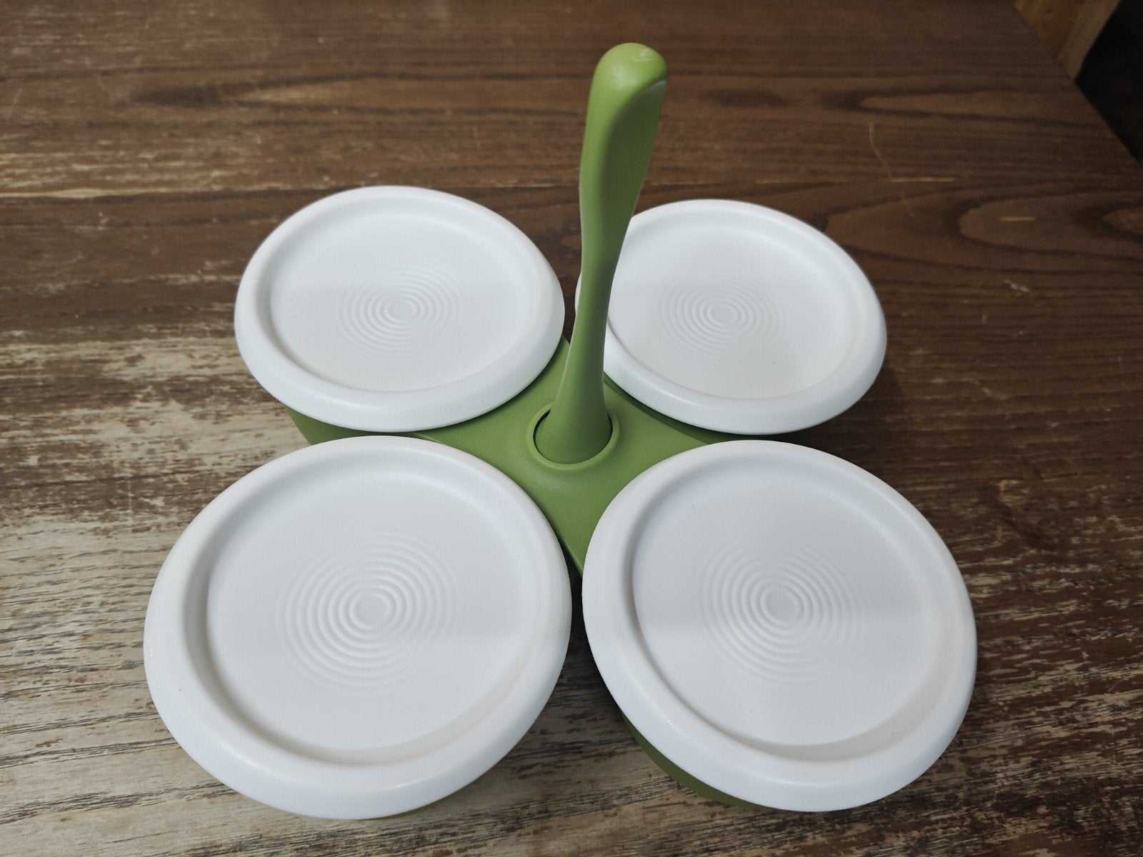 Tupperware Blossom Green Lemon Condiment Set, Ophalen, Zo goed als nieuw, Groen, Bewaardoos