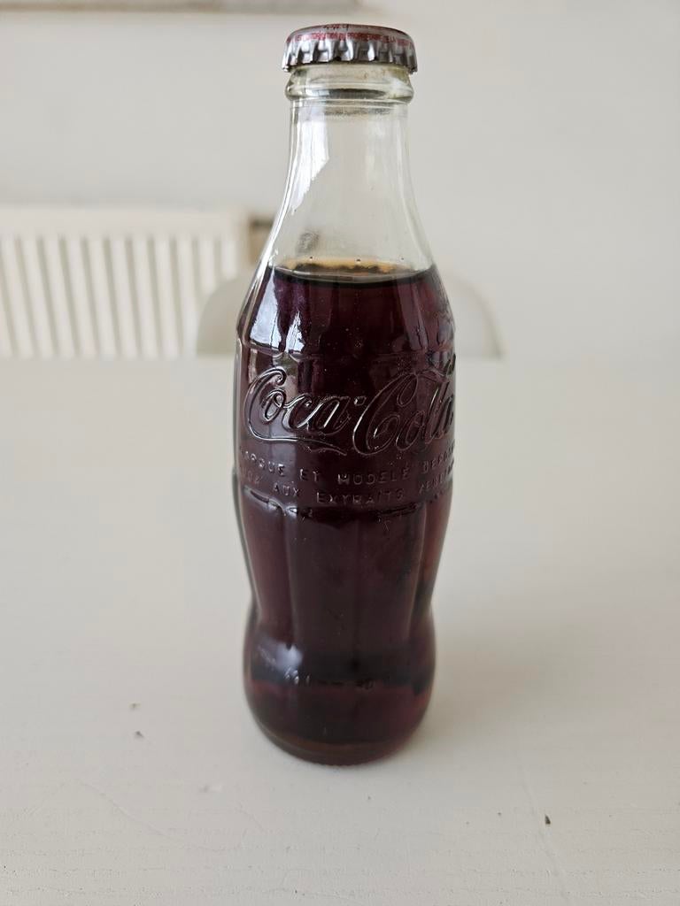Cola Flesje van Glas met een inhoud van 25cl uit parijs, Ophalen of Verzenden