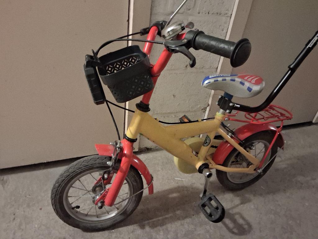 Kinderfiets, Fietsen en Brommers, Ophalen, Gebruikt, Minder dan 16 inch, Zijwieltjes