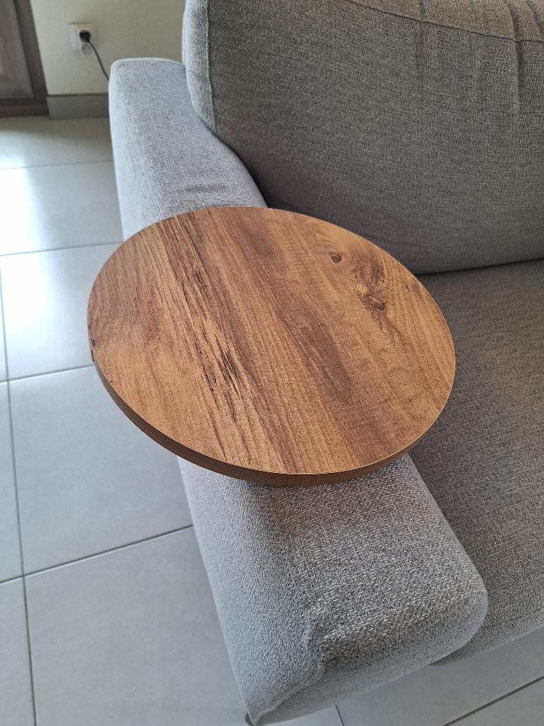 Armleuning dienblad nieuw, Minder dan 45 cm, Minder dan 55 cm, Rond, Nieuw