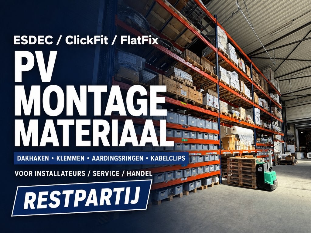 ESDEC ClickFit / FlatFix PV montagemateriaal restpartij, Bricolage & Construction, Quincaillerie & Fixations, Enlèvement ou Envoi