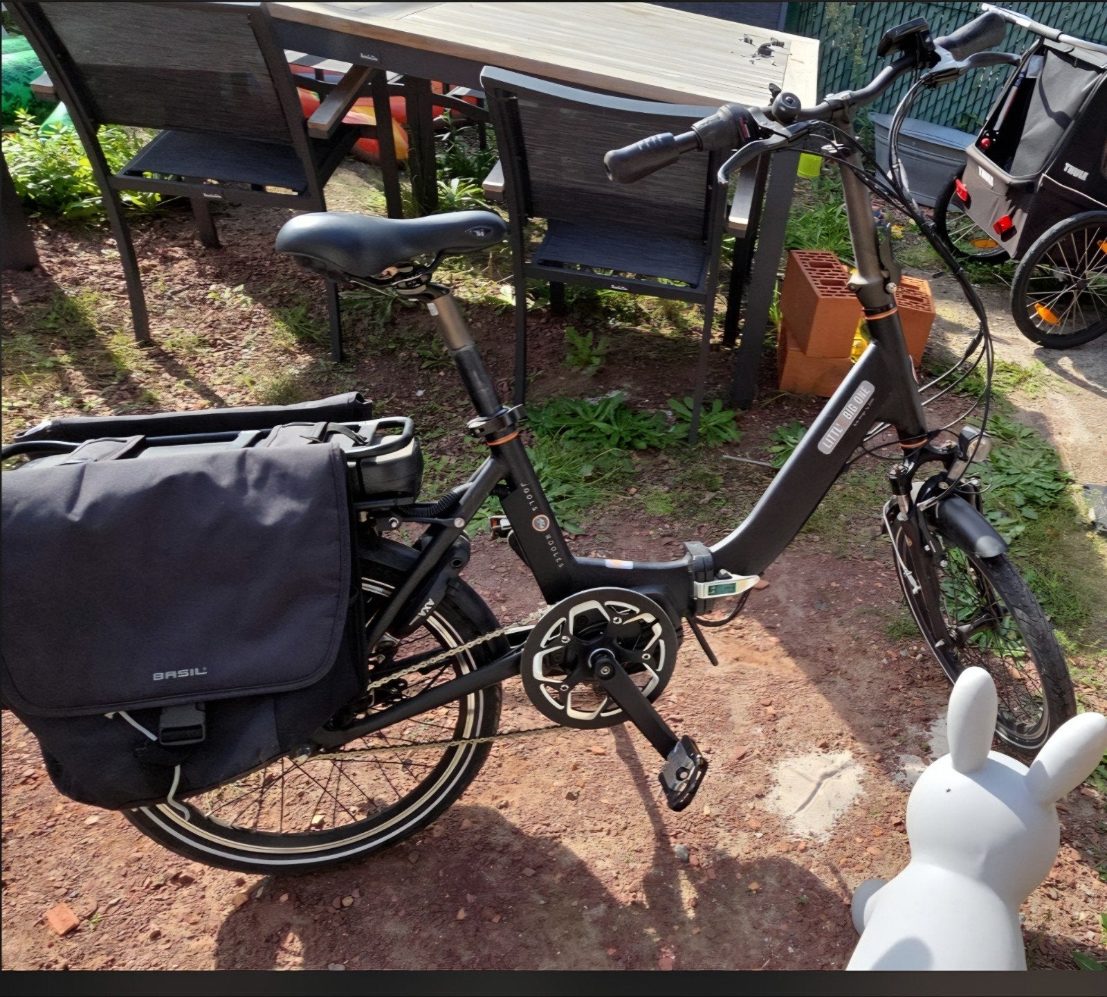 Jools Little Big one vouwfiets. 1070km op de teller., Fietsen en Brommers, Ophalen, Zo goed als nieuw, Jools, Handrem