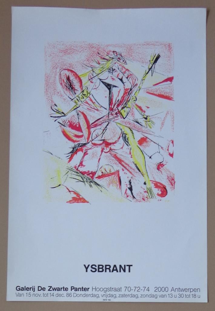 YSBRANT / AFFICHE / KLEURZEEFDRUK / 90x60cm / PANTER, Ophalen of Verzenden