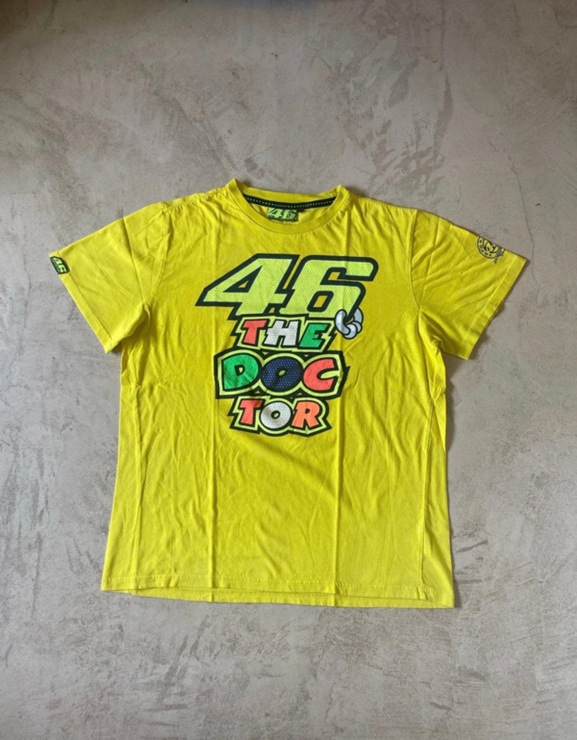 T-shirt Valentino Rossi VR46 "The Doctor", Enlèvement ou Envoi, Comme neuf, Jaune