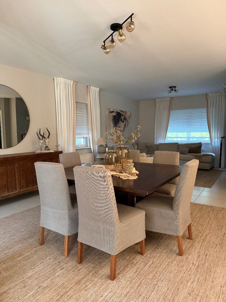 Eetkamer - Tafel met 6 stoelen, Maison & Meubles, Salles à manger complètes, Enlèvement, Comme neuf, Landelijk, 4 à 6 chaises