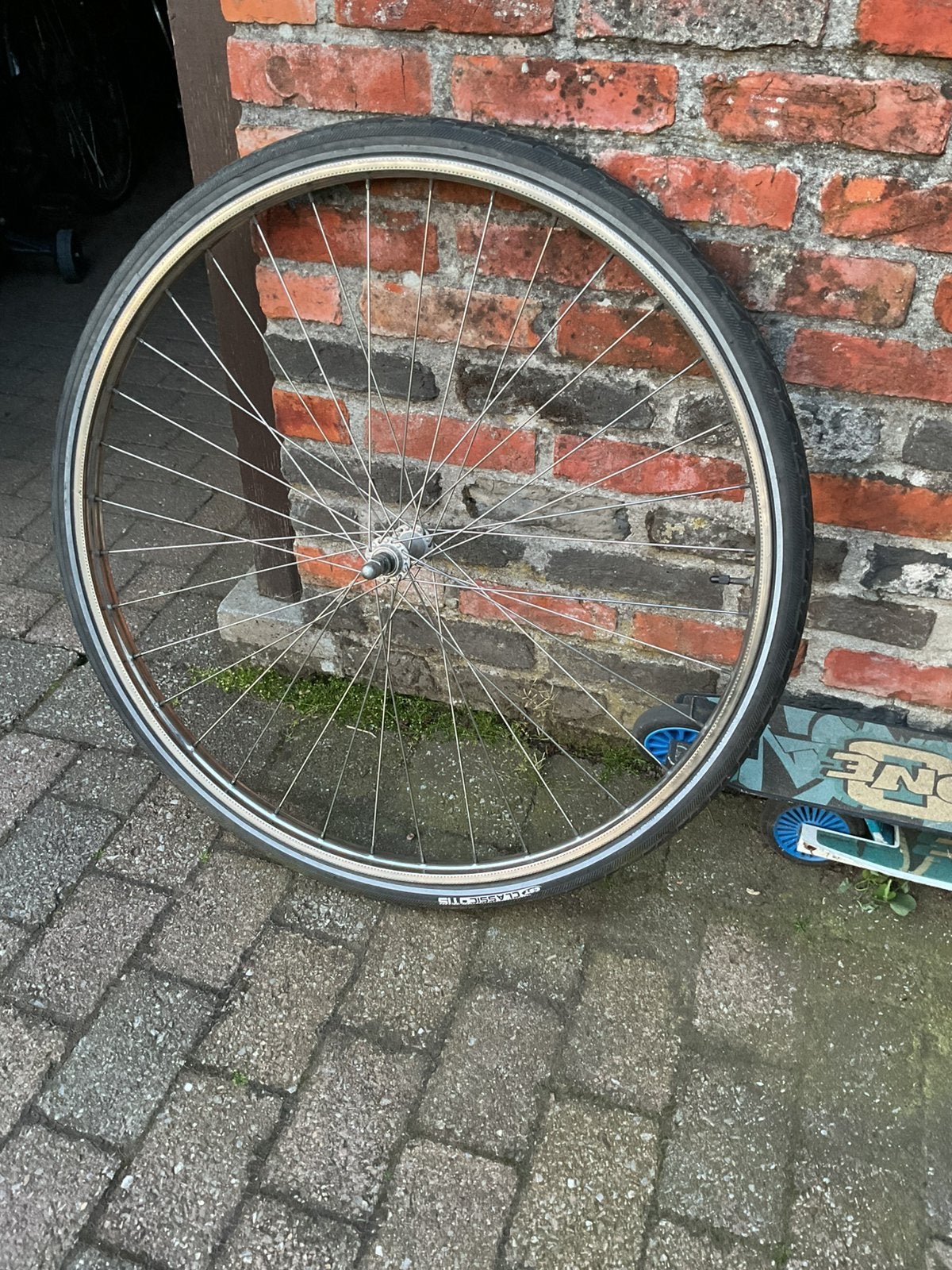 Voorwiel inox, Fietsen en Brommers, Ophalen, Zo goed als nieuw