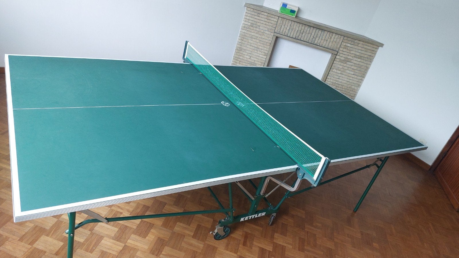 Pingpongtafel op wielen, Sport en Fitness, Tafeltennis, Ophalen