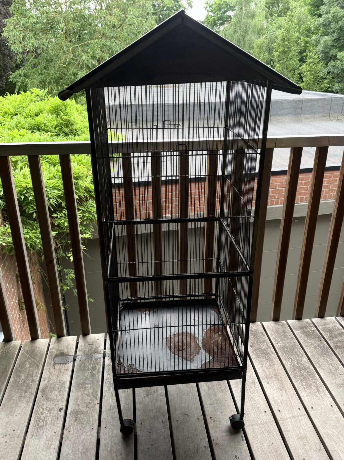 LUXE : VILLA POUR OISEAUX, Animaux & Accessoires, Enlèvement, Comme neuf, Métal, Cage à oiseaux