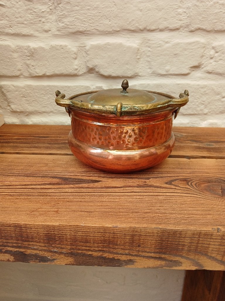 Koper kannetje met deksel, Ophalen of Verzenden, Koper