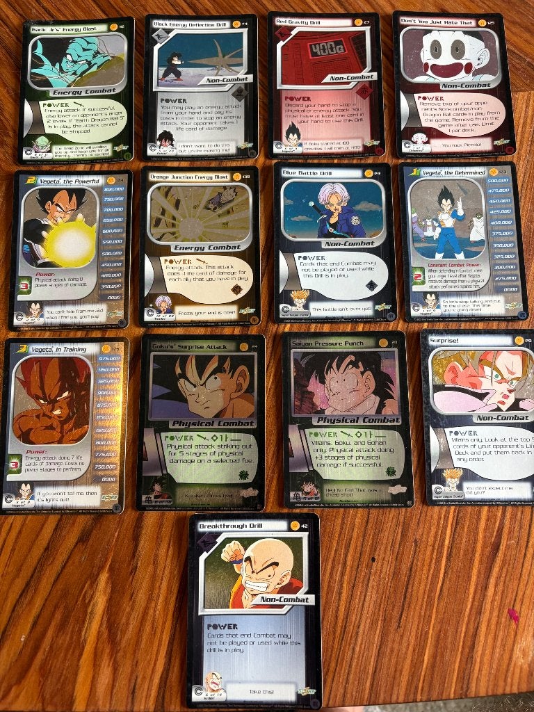 Vintage DragonBallZ Score verzamelkaarten, Ophalen of Verzenden, Gebruikt, Meerdere kaarten, Foil