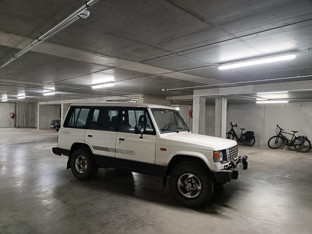 Mitsubishi pajero, Stof, Wit, 3100 kg, Particulier