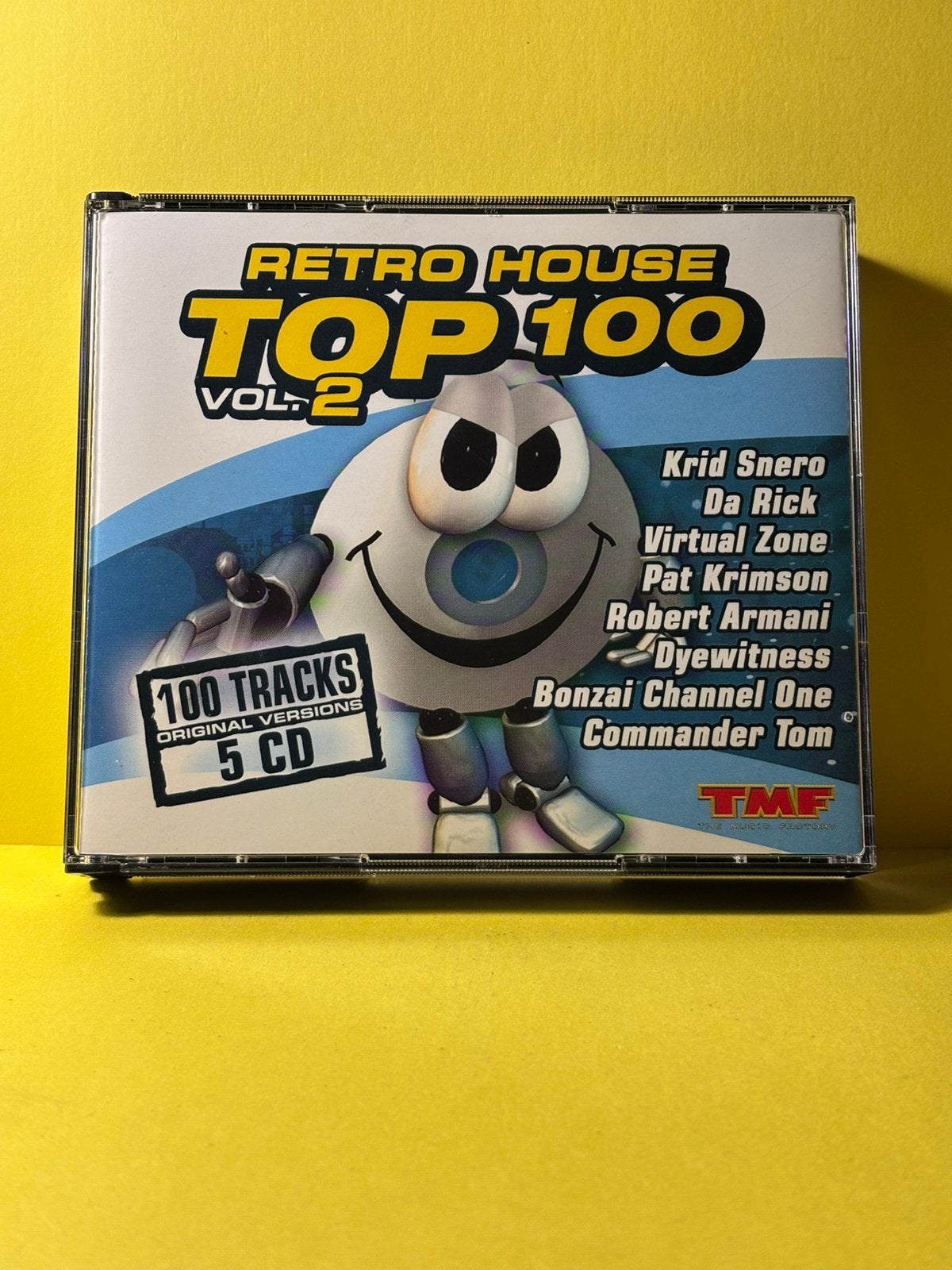5cd box retro house top 100 vol.2, CD & DVD, CD | Dance & House, Envoi, Comme neuf, House