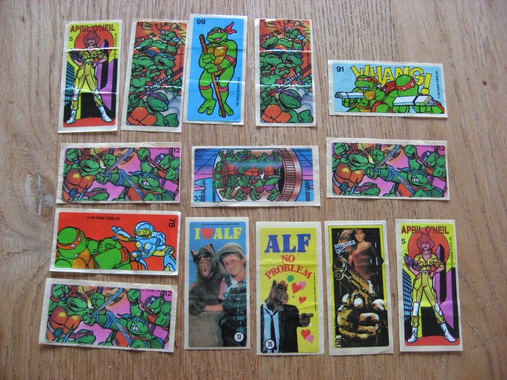 Stickers Alf Ninja Turtles..., Ophalen of Verzenden, Strip of Tekenfilm