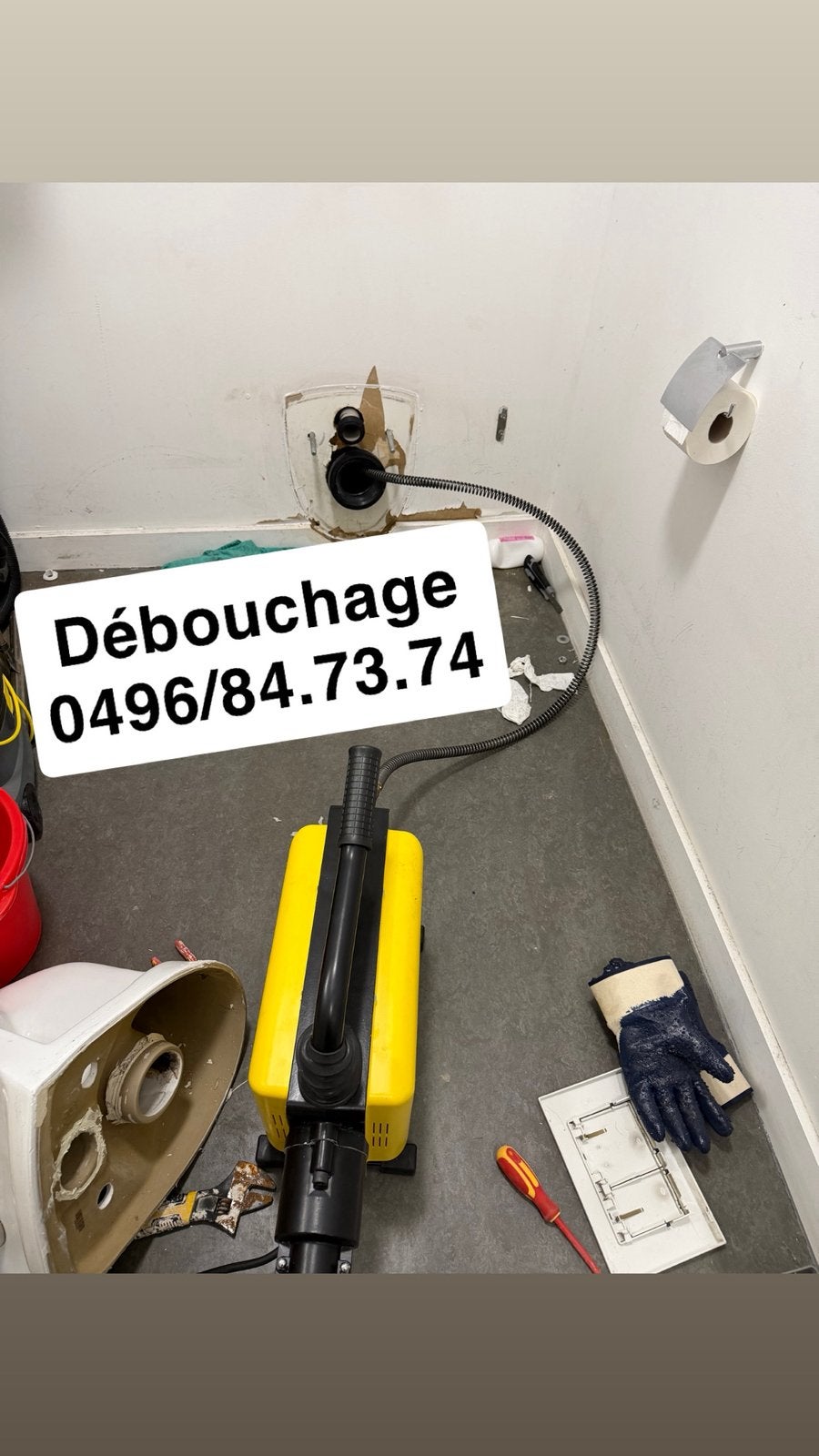 Debouchage canalisation + inspection camera, Enlèvement ou Envoi