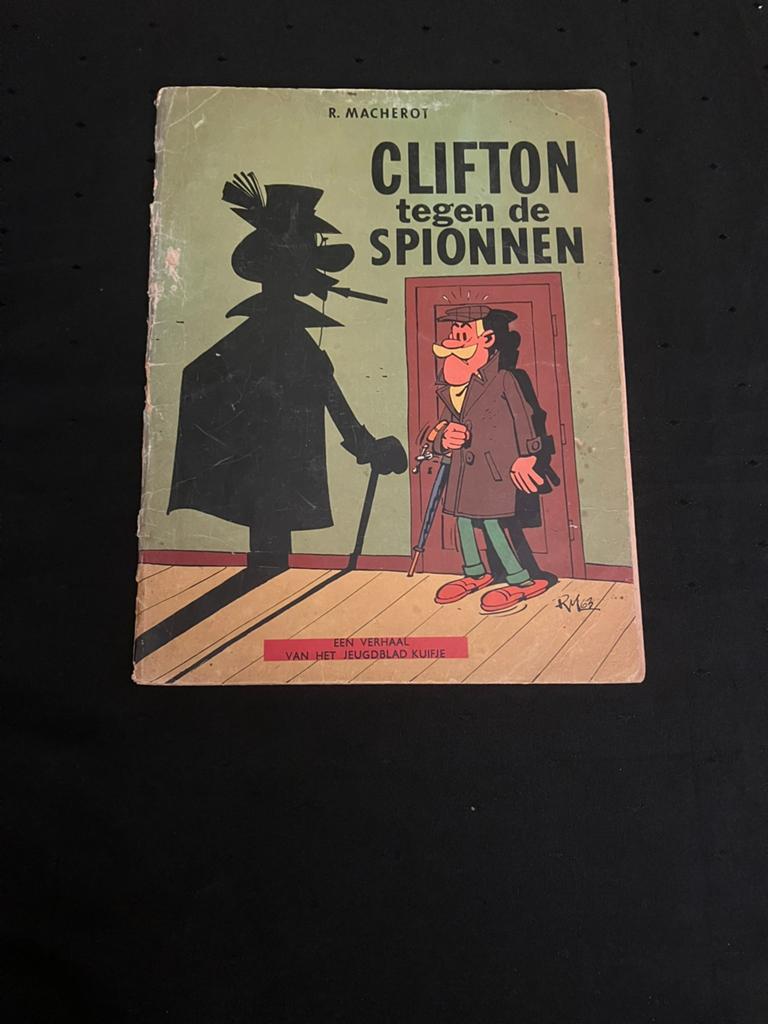Clifton tegen de spionnen - 1e druk 1965 - Kuifje., Boeken, Stripverhalen, Eén stripboek, Ophalen of Verzenden, Gelezen