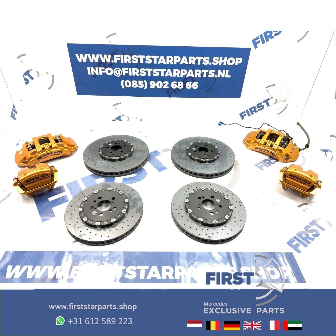 C63 E63 CLS63 GT63 S63 AMG Keramische Rem Set Remklauwen sch, Utilisé, -, -, Enlèvement ou Envoi