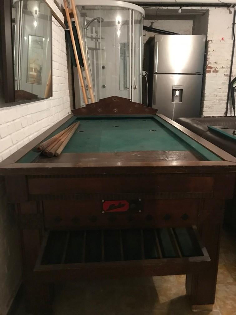 Table de billard russe, Enlèvement, Utilisé