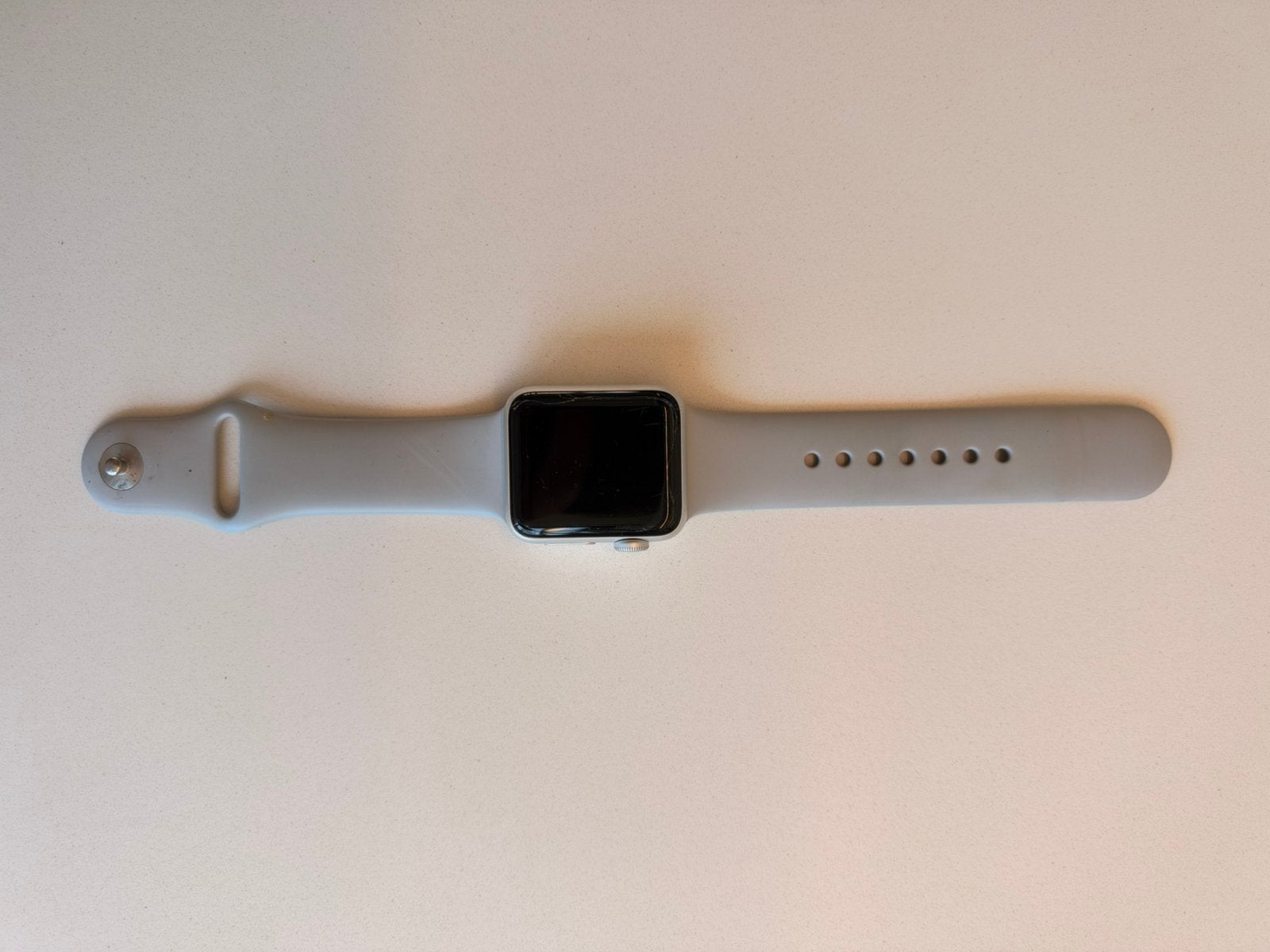 Apple watch serie 3, Enlèvement, Utilisé, Argent, IOS