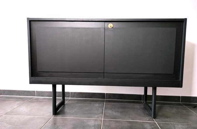 dressoir enfilade vintage sideboard (130 x 43 x H85 cm), 25 à 50 cm, Avec porte(s), 100 à 150 cm, Enlèvement