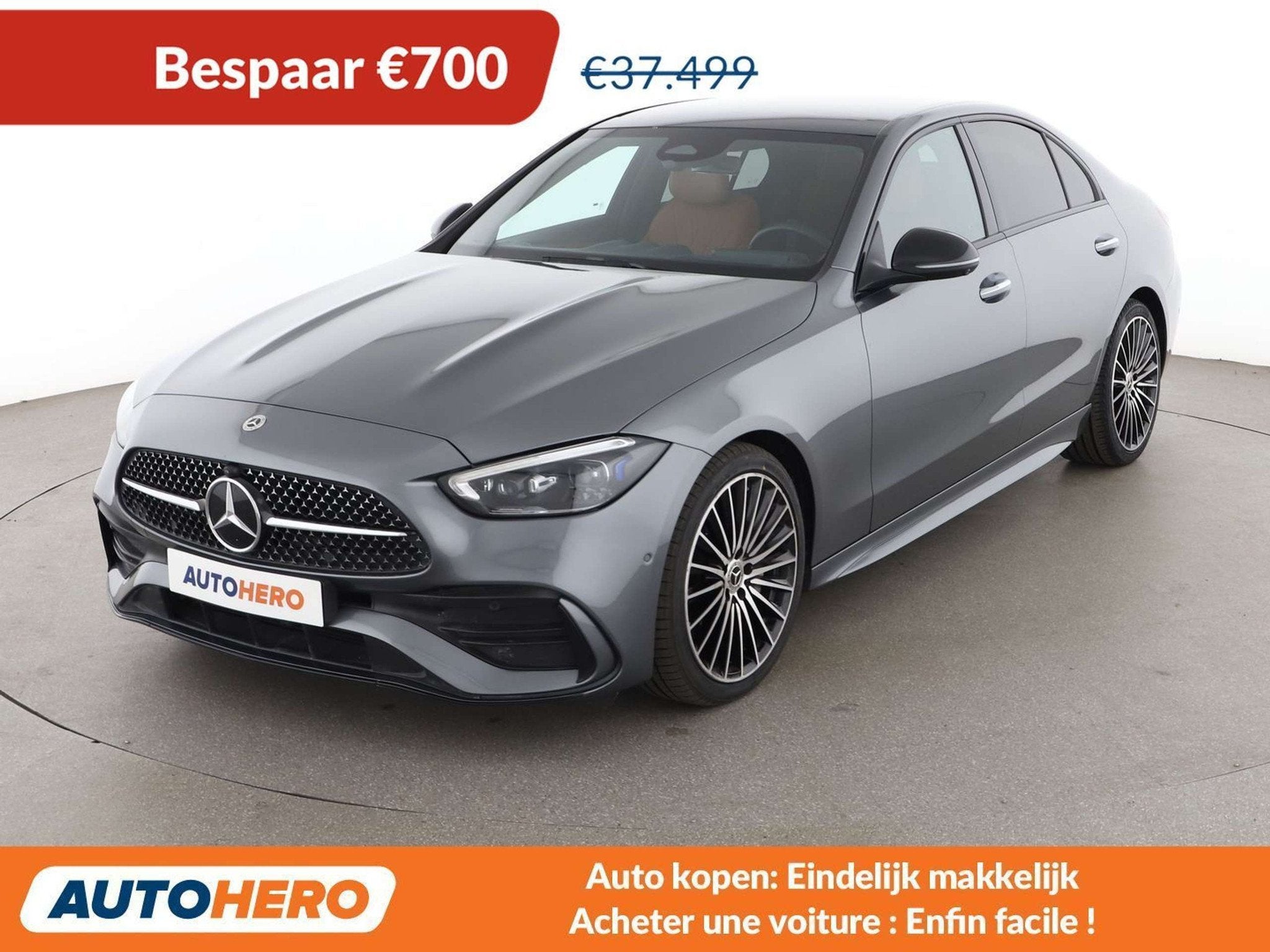 Mercedes-Benz C-Klasse 300 C 300 d Mild-Hybrid AMG Line, Auto's, Automaat, Achterwielaandrijving, 195 kW, Leder