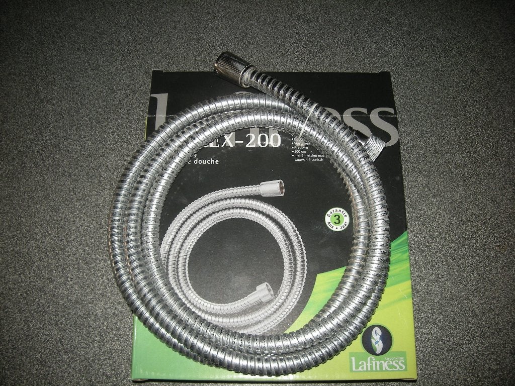 Doucheslang Lafiness ecoFLEX 200 cm, Enlèvement ou Envoi, Comme neuf, Chrome, Robinet