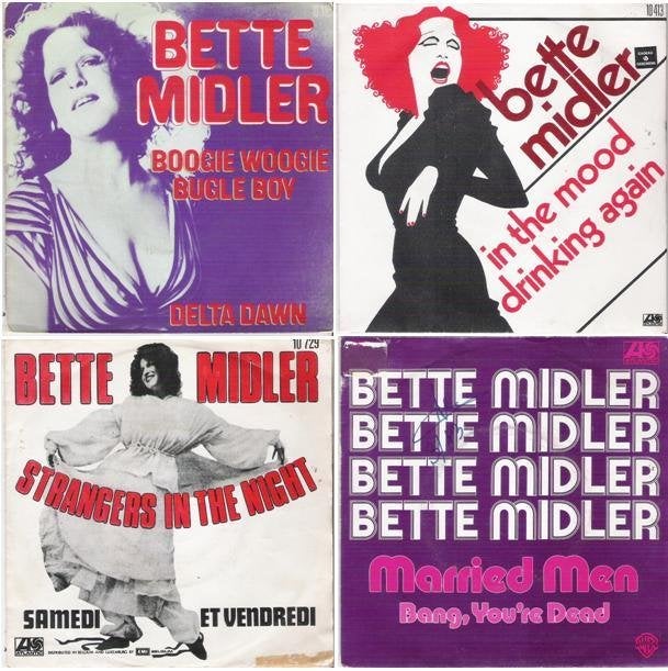 Bette Midler - PAKKET!, Cd's en Dvd's, Vinyl Singles, 7 inch, Zo goed als nieuw, Pop, Fotohoes