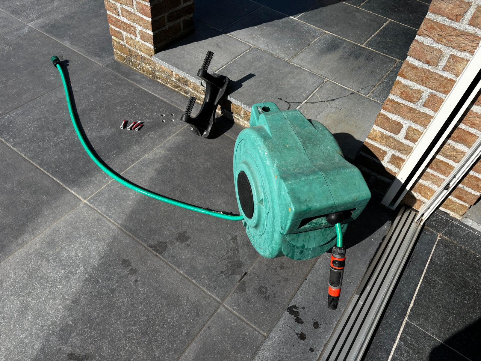 Tuinslanghaspel automaat., Ophalen, Zo goed als nieuw, Tuinslanghaspel