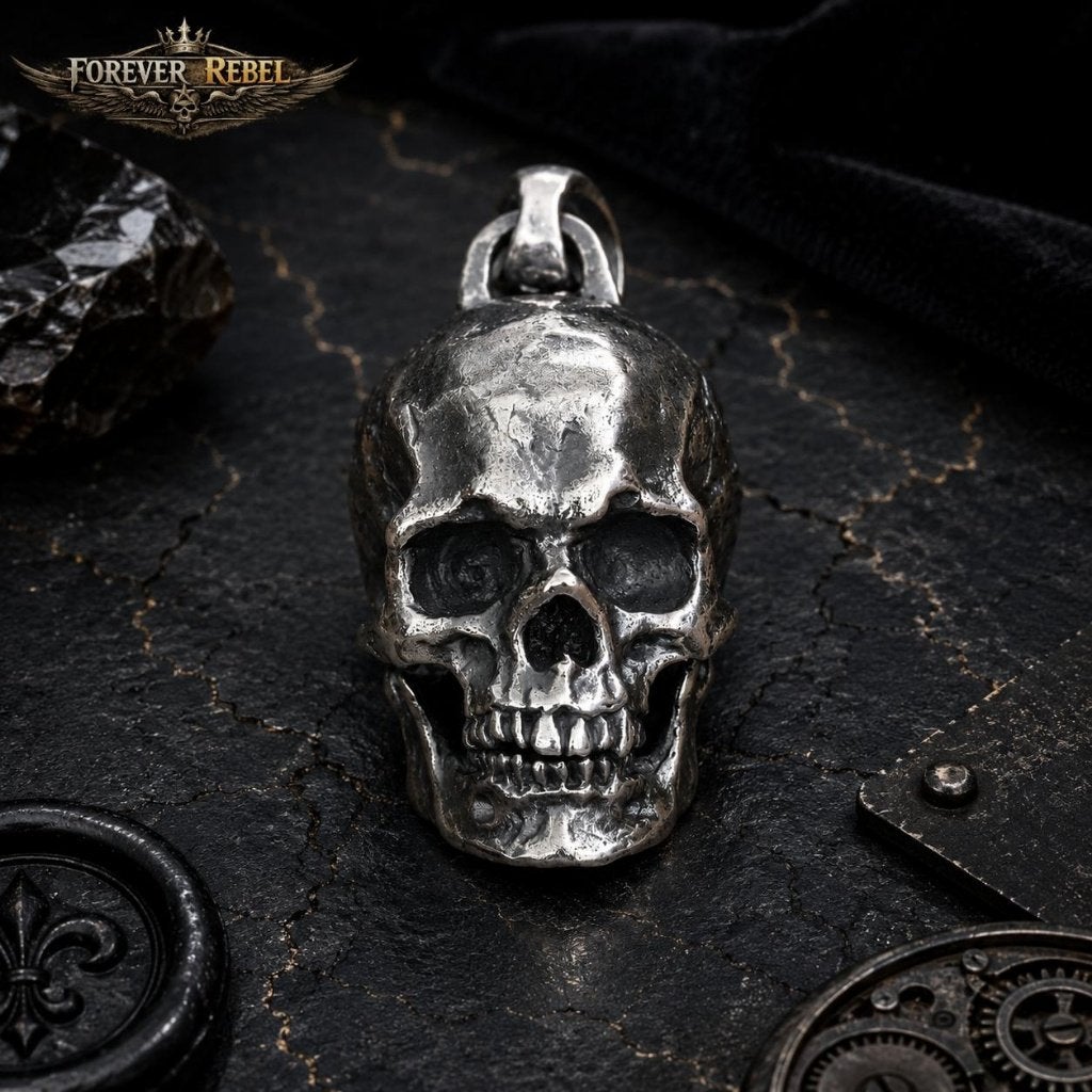 Bone Riot Skull Hanger - 925 Zilver, Overige voorstellingen, Verzenden, Nieuw, Zilver