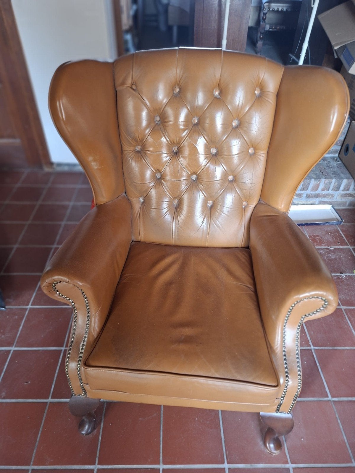 lederen zetel, Ophalen