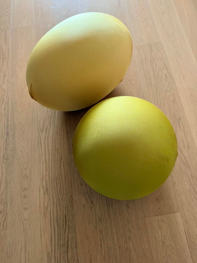 Baleri Italia 2 poufs, Modern minimalistisch, Synthétique, Enlèvement, Utilisé