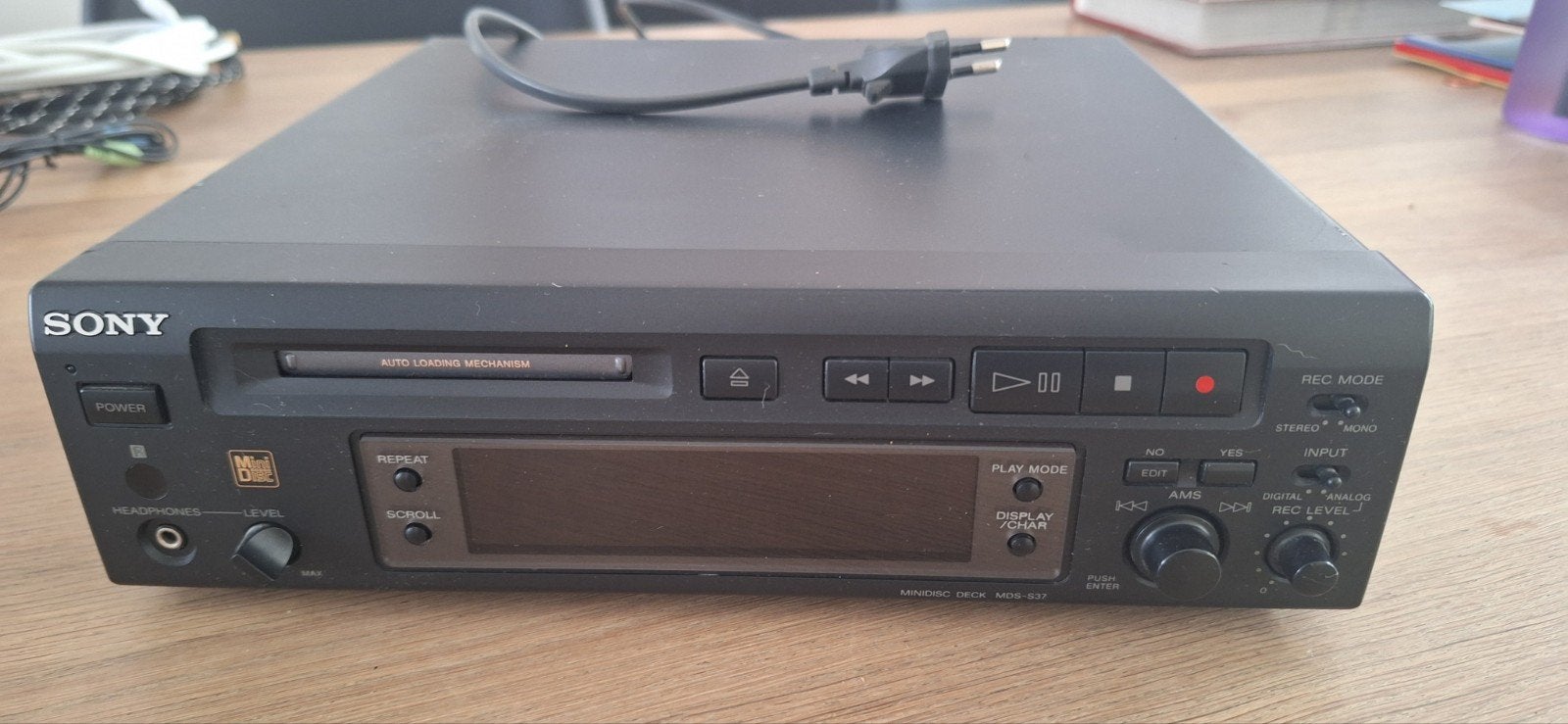 SONY MiniDisk Deck MDS-S37, Ophalen, Gebruikt, Sony