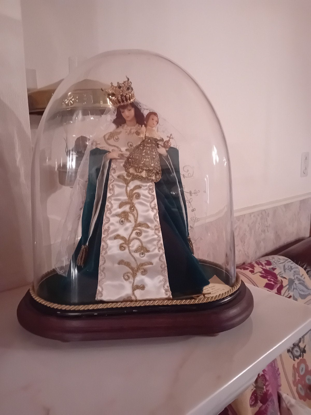 mariabeeld in stolp, Ophalen