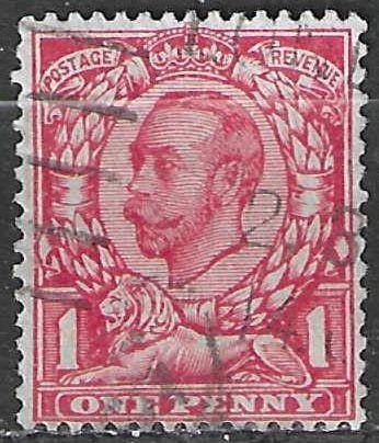 Grande-Bretagne 1911 - Yvert 132 - Roi Georges V (ST), Envoi, Affranchi