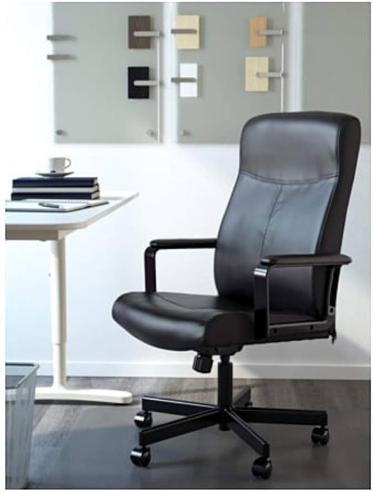 Chaise de bureau IKEA Millberget Bomstad, Maison & Meubles, Enlèvement, Ergonomique, Noir, Chaise de bureau