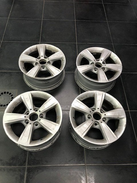 4 ORIGINELE ALUMINIUM VELGEN BMW 16', Auto-onderdelen, Ophalen, Gebruikt, Velg(en), 16 inch