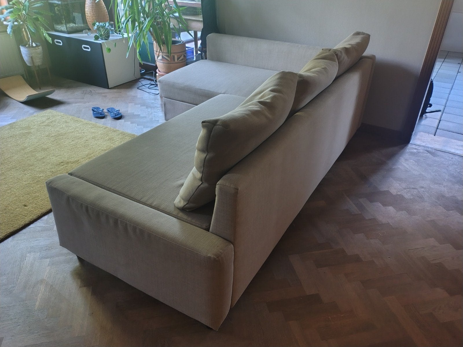 Slaapzetel Ikea, Huis en Inrichting, Ophalen, 100 tot 125 cm, Driepersoons, Zo goed als nieuw