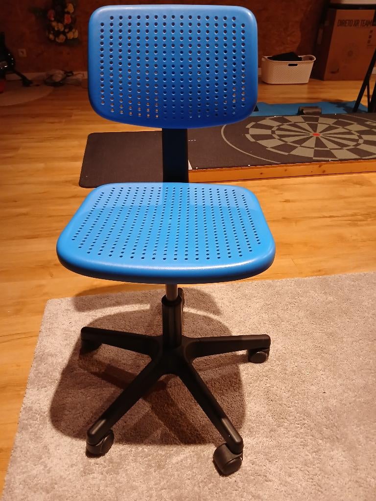 Bureaustoel kind, Enlèvement, Comme neuf, Bleu, Chaise de bureau