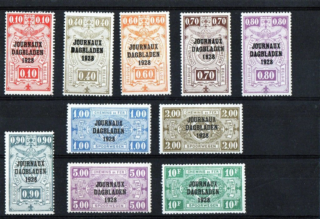 Belgique lot de timbres ch de fer Journaux  en neufs xx, Enlèvement ou Envoi, Non oblitéré