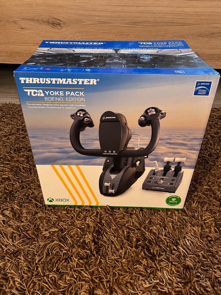 Boeing yoke / simulator, Ophalen of Verzenden, Zo goed als nieuw, TCA & Thrustmaster