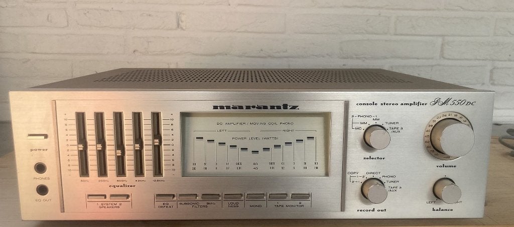 Marantz PM-550 DC – Krachtige versterker met EQ & LED-meters, Audio, Tv en Foto, Versterkers en Ontvangers, Marantz, Ophalen of Verzenden